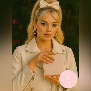 Juicy Couture Pink Quilted Wallet “Not Your Babe” Gold Heart Accent NWT